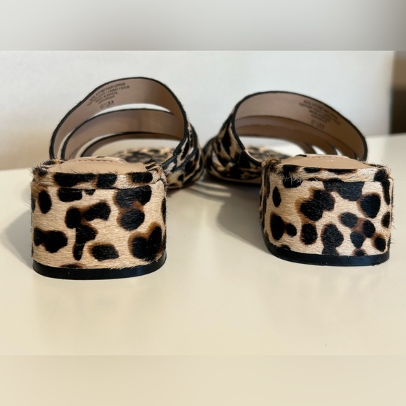 Antonio Melani leopard print bovine fur slip on sandals from Brazil 6.5M - Picture 4 of 8